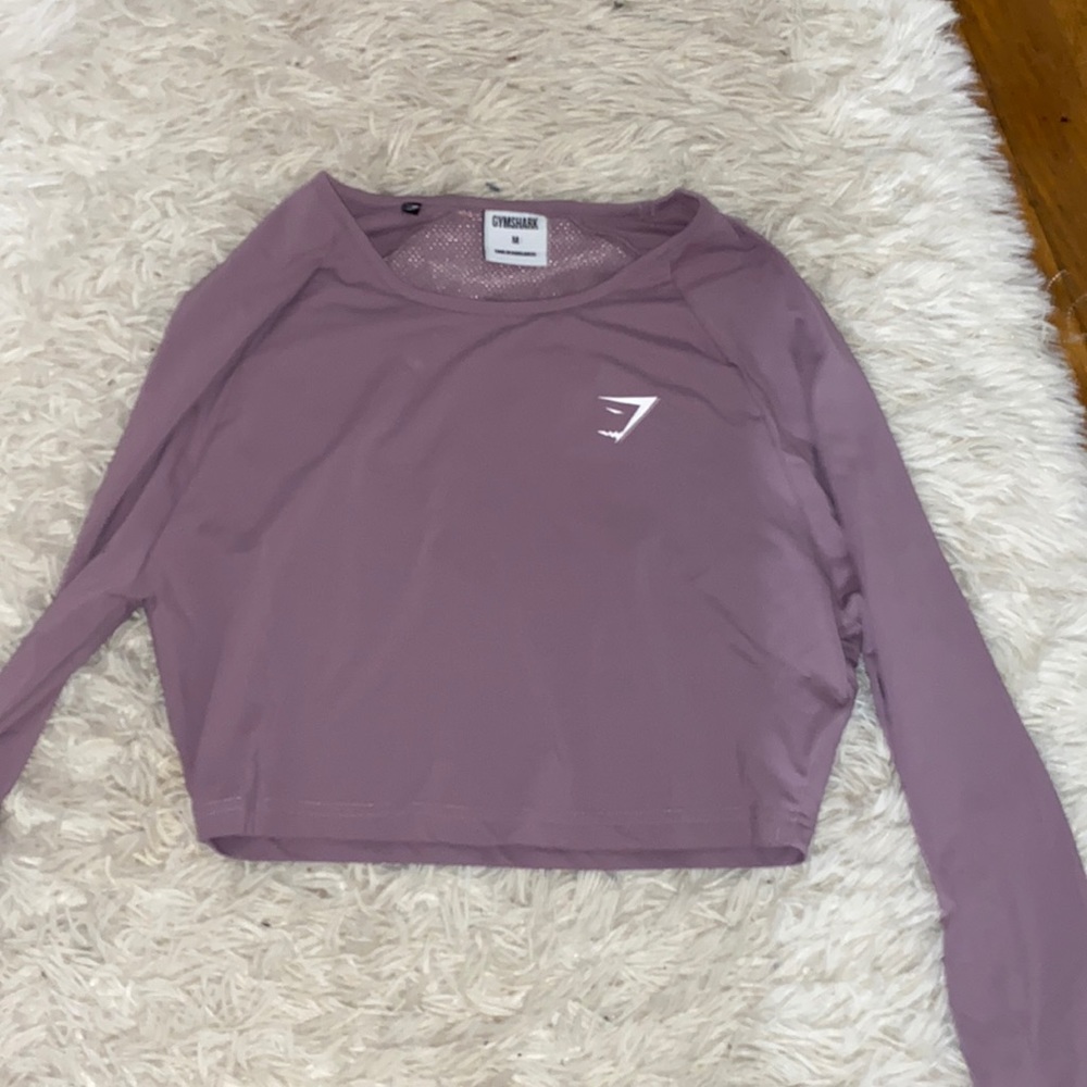 gymshark cropped workout long sleeve